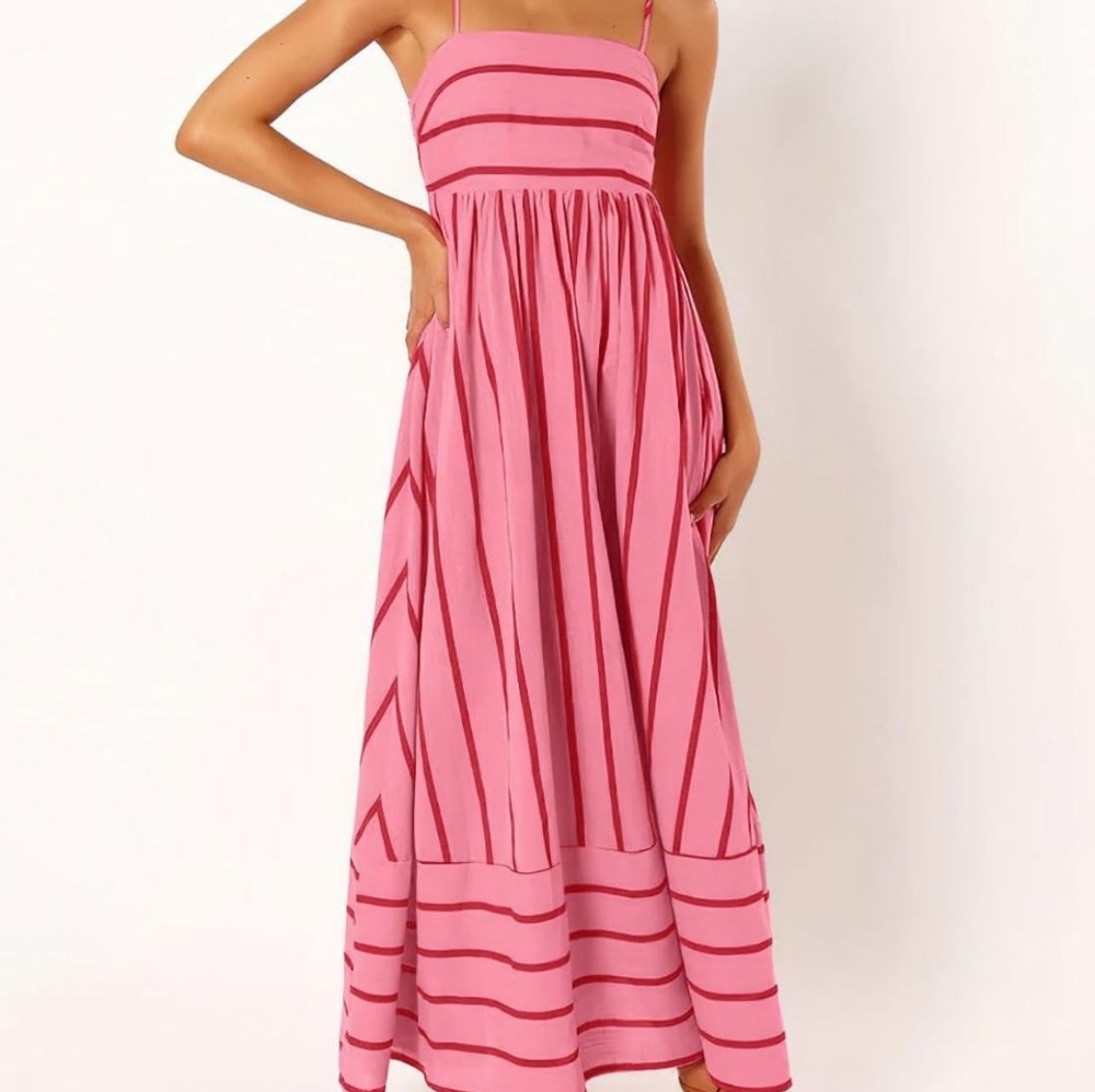 MAXI STRIPE DRESS - Picture 6 of 6